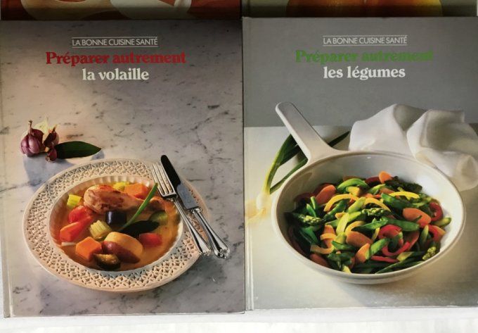 4 Livres de recettes, Soupes, Vollailles, Légumes et Desserts, La bonne cuisine santé