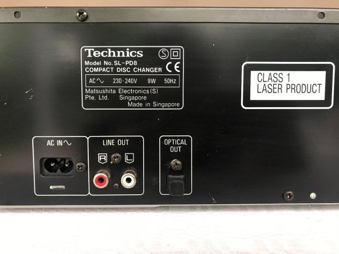 Technics - SL-PD8 - Lecteur de CD, Système de changeur rotatif à 5 disques