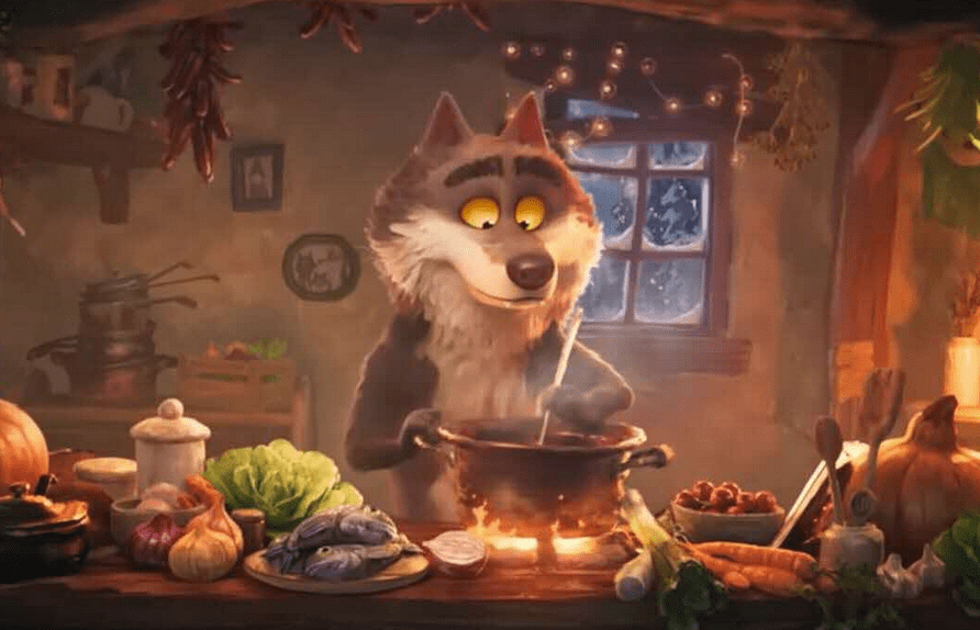 Conte de Noël avec un loup ... 