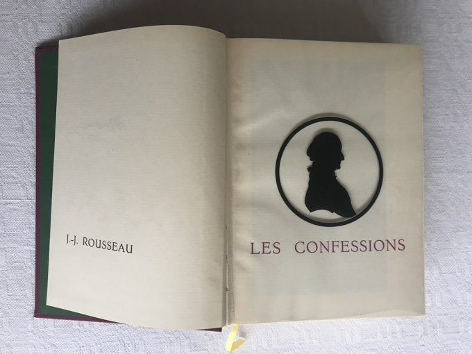 Livre, Les Confessions de J.J Rousseau, 1962