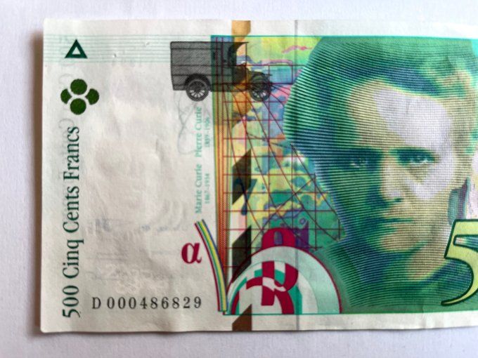 1 billet de 500 francs Marie Curie 1994 Neuf