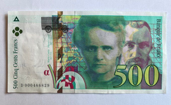 1 billet de 500 francs Marie Curie 1994 Neuf