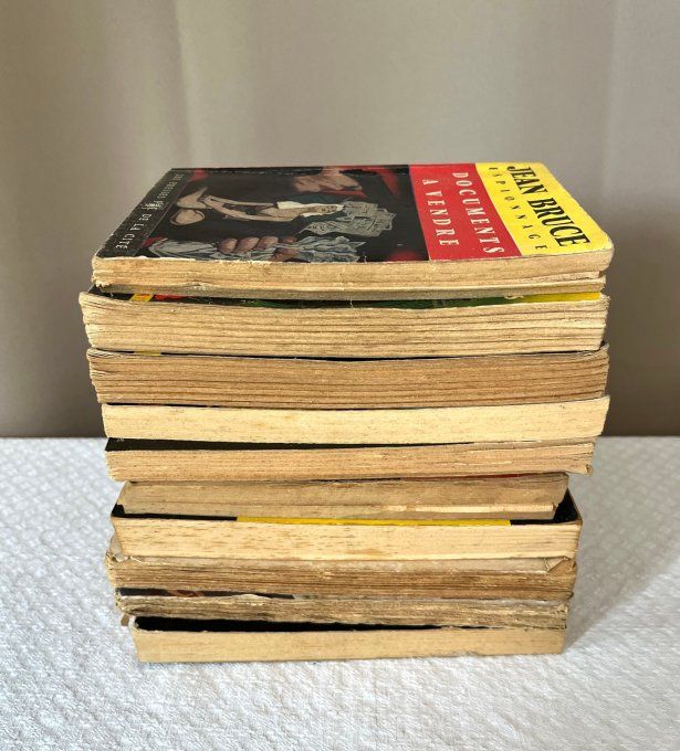 10 livres d'espionnage, polars, policier ....