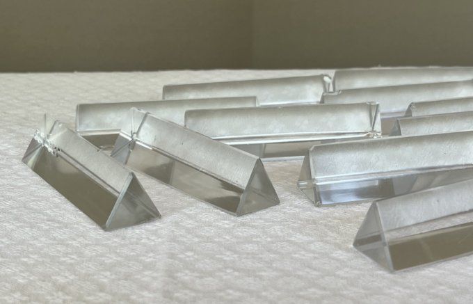 11 Porte-couteaux en verre, cristal