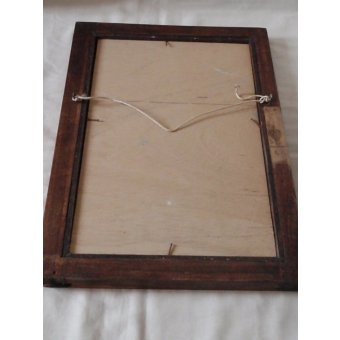Tableau esquisse signé El Brichio avec son cadre en bois