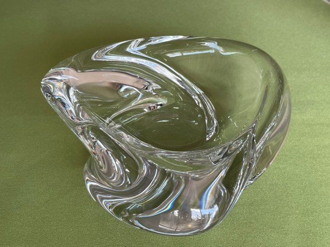 1Cendrier, vide poche en cristal de Saint-Louis, modèle Caravelle, estampillé