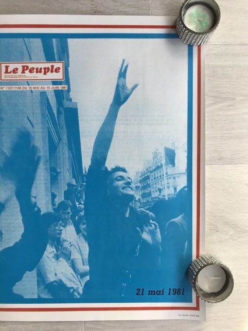 2 Affiches du magazine LE PEUPLE, Revue de la CGT