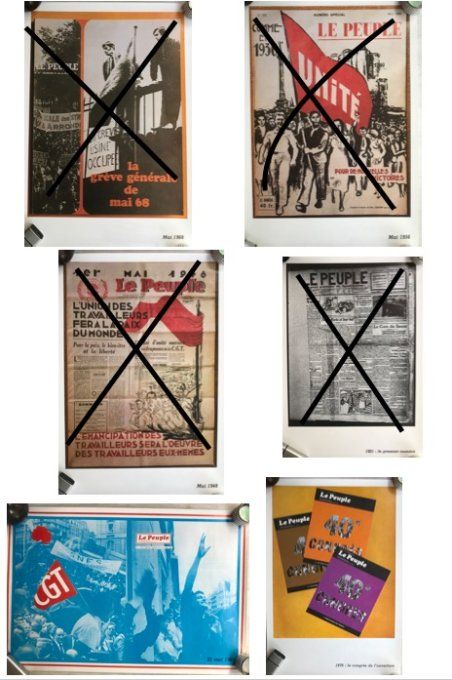 2 Affiches du magazine LE PEUPLE, Revue de la CGT