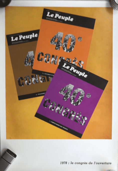 2 Affiches du magazine LE PEUPLE, Revue de la CGT
