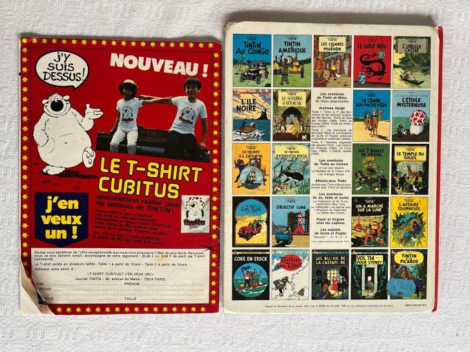 2 bd, Les aventures de Tintin, Coke en Stock et Hebdo Tintin, Spécial Japon