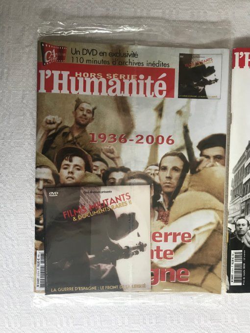 2 Magazines l'Humanité hors serie, Mai 68 et Guerre espagnole 1936-2006