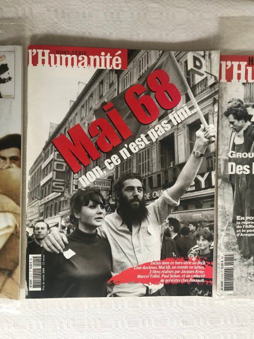 2 Magazines l'Humanité hors serie, Mai 68 et Guerre espagnole 1936-2006