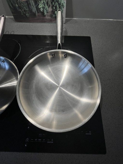 2 Poêles de la marque Menastyl Trinox 24/28cm, en inox