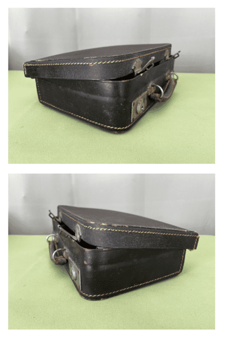 Ancienne valisette de mercerie, avec fil à repriser, nécessaire à couture 