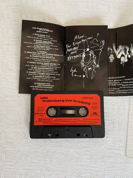 Rare ! Cassette audio vintage Udo Lindenberg Live in Leipzig 1990