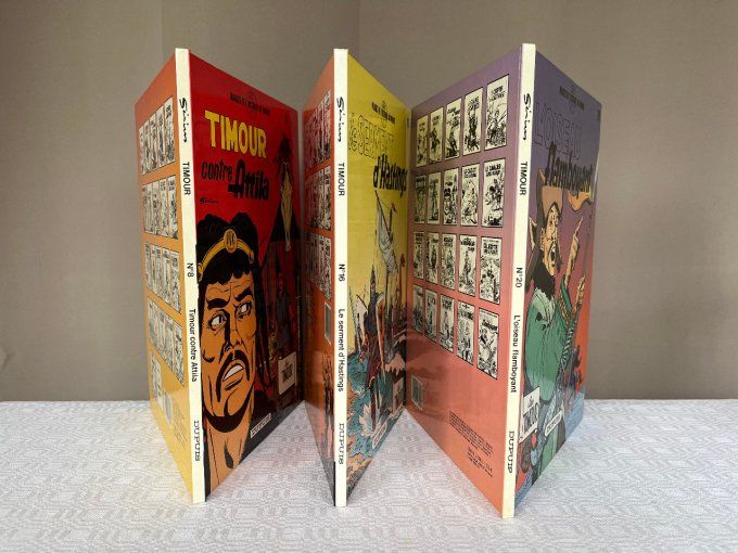 3 Bandes dessinées, Les Timour de Sirius aux éditions Dupuis