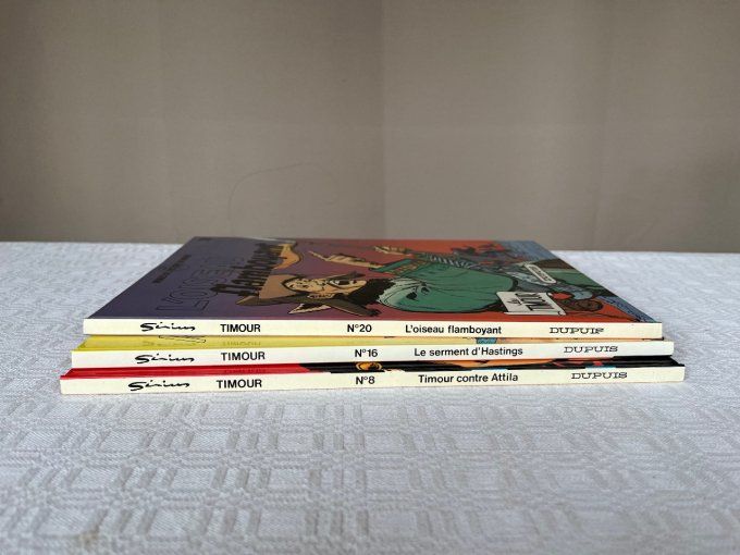 3 Bandes dessinées, Les Timour de Sirius aux éditions Dupuis