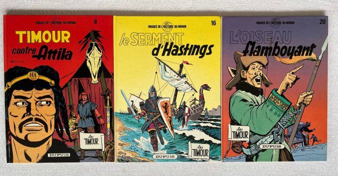 3 Bandes dessinées, Les Timour de Sirius aux éditions Dupuis