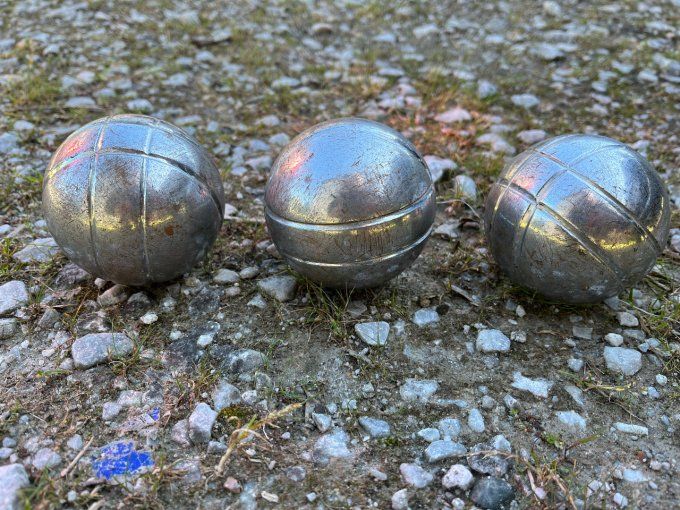 3 Boules de pétanque, triplette