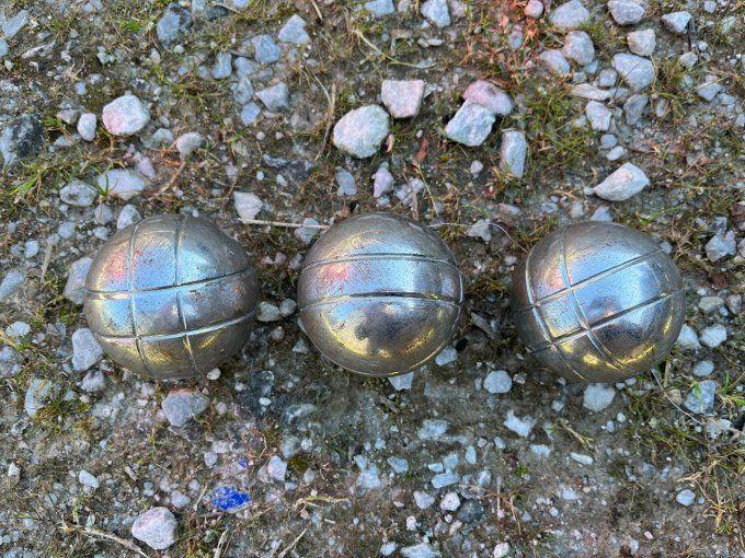 3 Boules de pétanque, triplette