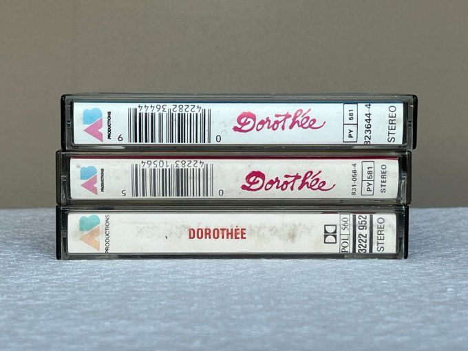 3 Cassettes audio de Dorothée, vintage, Années 80