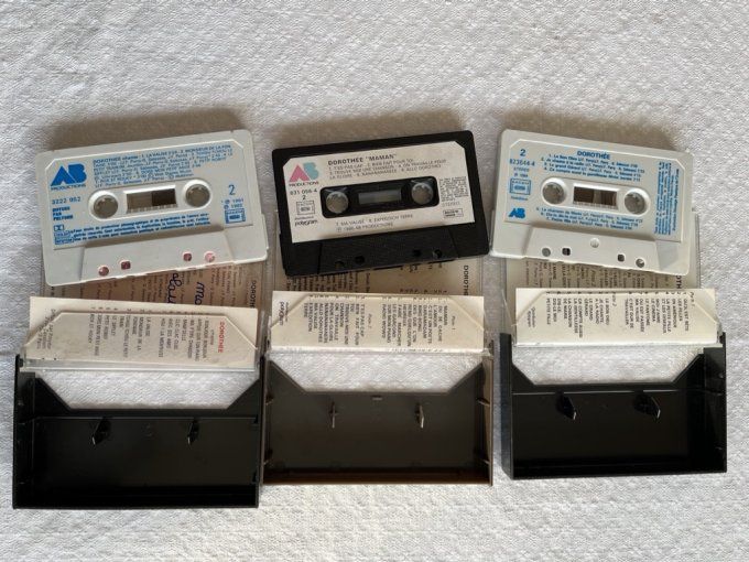3 Cassettes audio de Dorothée, vintage, Années 80
