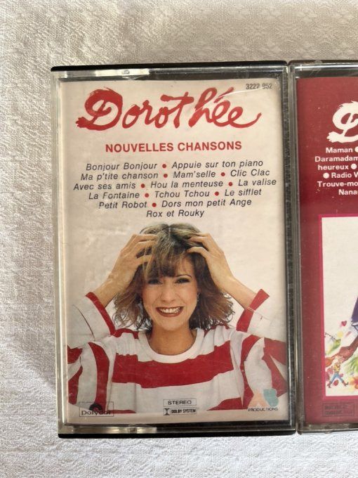 3 Cassettes audio de Dorothée, vintage, Années 80