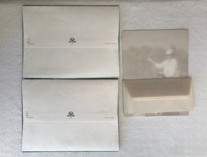3 sets de papier à lettres romantique, vintage