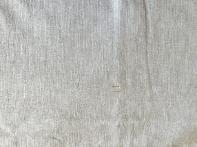 Grand drap d'antan lin fin, couture d'assemblage