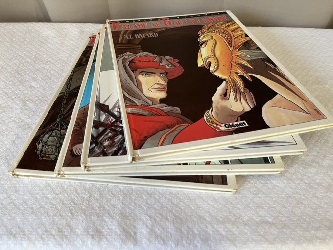 4 Bandes dessinées de Makyo et Vicomte, Balade au bout du monde, Tome 1 à 4