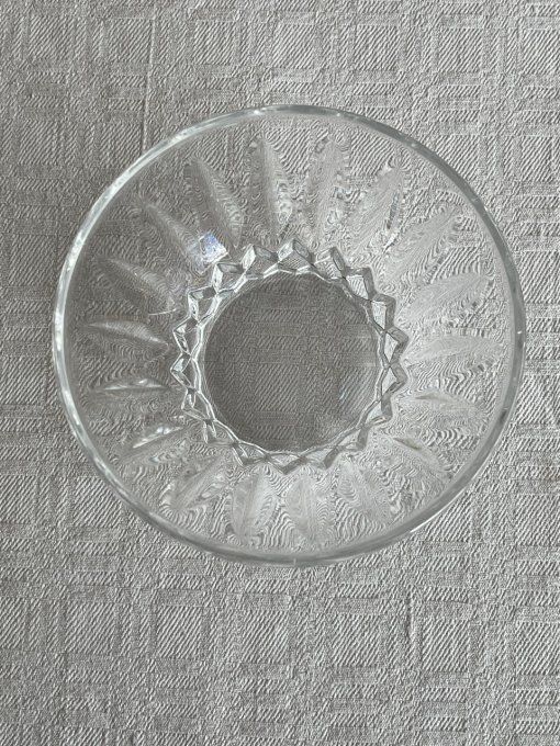6 Coupelles à fruits, à dessert en cristal taillé d'Arques, vintage