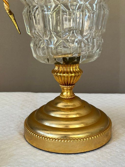 Carafe, pot pour fruits à l'alcool, avec 2 couvercles et sa louche, vintage