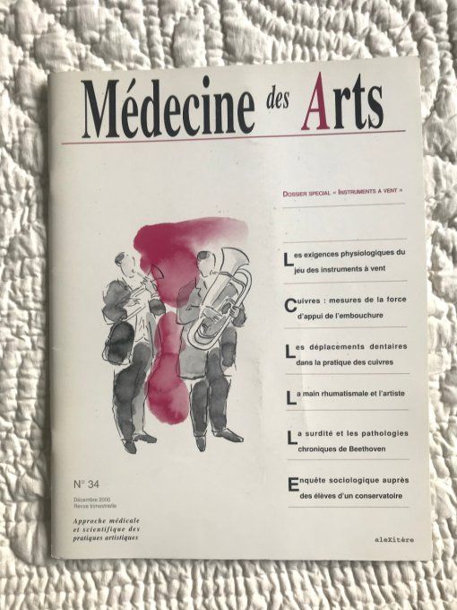 7 Revues Médecine des arts, Étude médicale et scientifique des pratiques artistiques