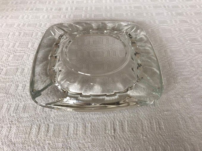 Ancien cendrier en verre plein, beau design