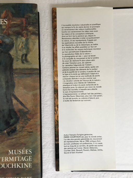 Lot de 2 livres Les impressionniste, Chefs d'oeuvre de la peinture et Post-impressionniste, musées