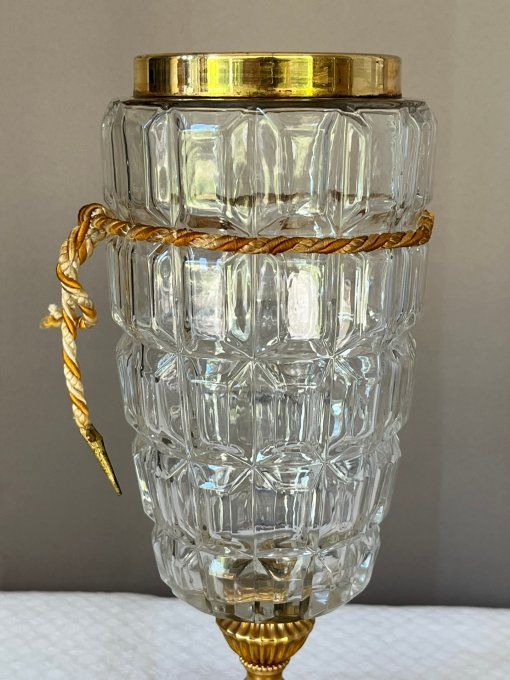 Carafe, pot pour fruits à l'alcool, avec 2 couvercles et sa louche, vintage