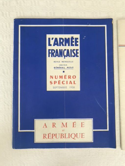 3 anciennes revues mensuelle,  L'armée Française, 1958, 59 et 1960