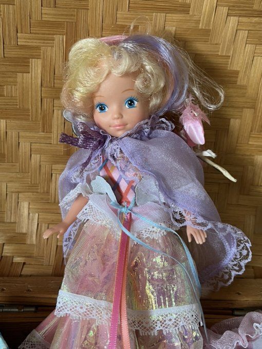 Poupée vintage, 1986, Lady Lovely Locks, Dame Boucleline, avec lot de vêtements