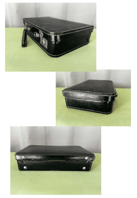 Valisette ancienne, mercerie vintage, fils de coton et de soie 