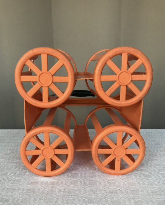  Porte Bouteilles  vintage orange, Années 70, marque POLA N° 426, vintage