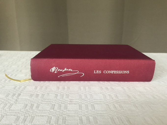 Livre, Les Confessions de J.J Rousseau, 1962