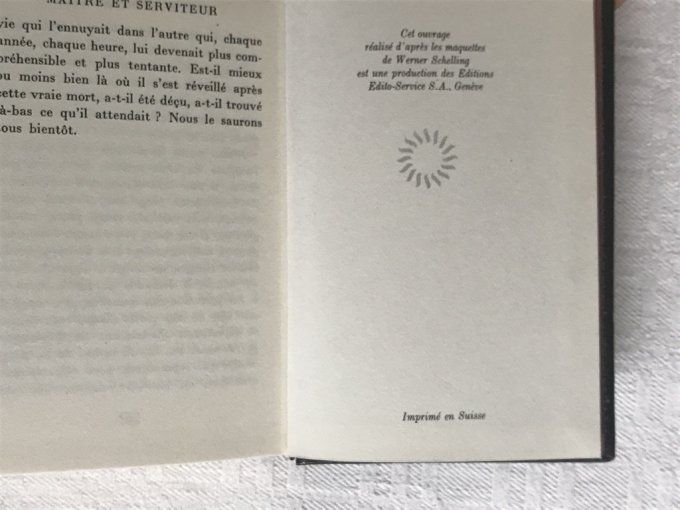 2 Minis livres, Amours, Ronsard et Maitre et serviteur de Léon Tolstoi