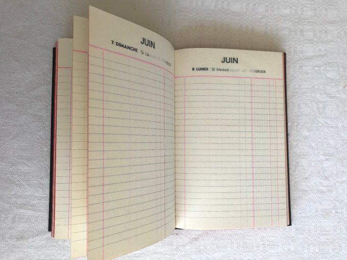 Agenda, mémento vintage de 1970