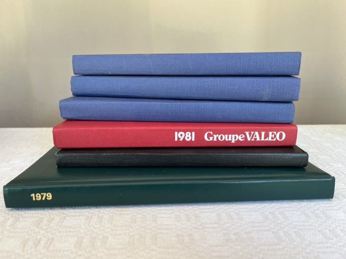 Agendas vintage, plusieurs années au choix, 1973, 1979, 1981 et 1982