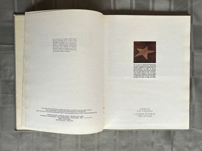 Album Los Angeles, L'étoile oubliée de Laurie Bloom, de Bilal et Christin, EO 1984
