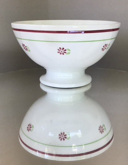 Ancien bol grand modèle, petites fleurs, gien