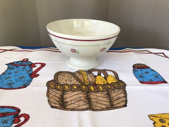 Ancien bol grand modèle, petites fleurs, gien