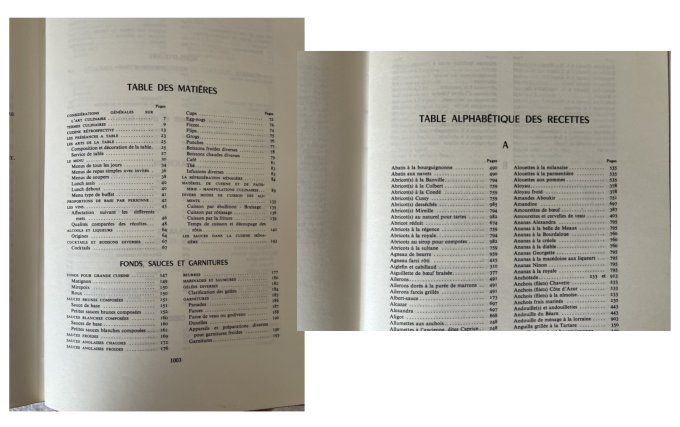 Ancien livre de cuisine, L'art culinaire Français par nos grands maitres de la cuisine, Flammarion