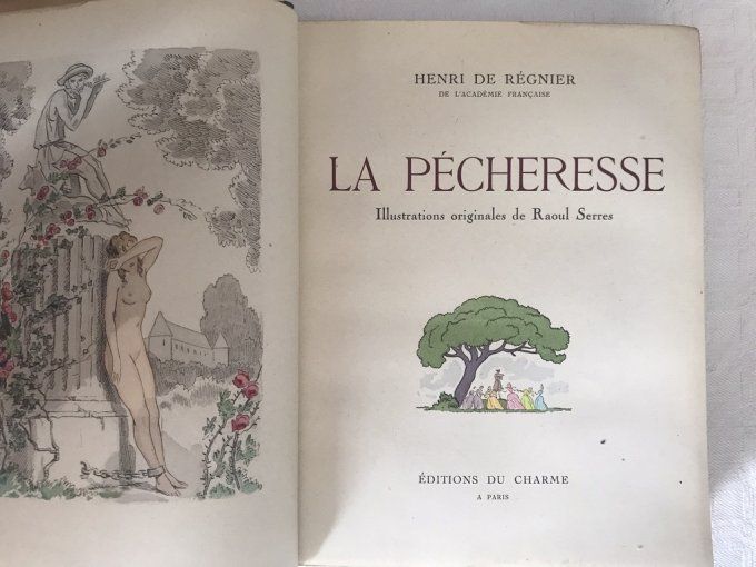 Ancien livre, La pécheresse, Henri de Régnier, 1941, numéroté