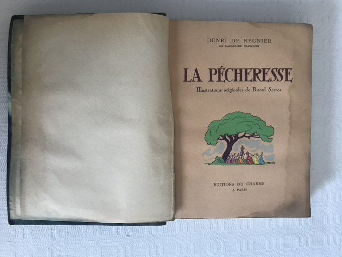 Ancien livre, La pécheresse, Henri de Régnier, 1941, numéroté
